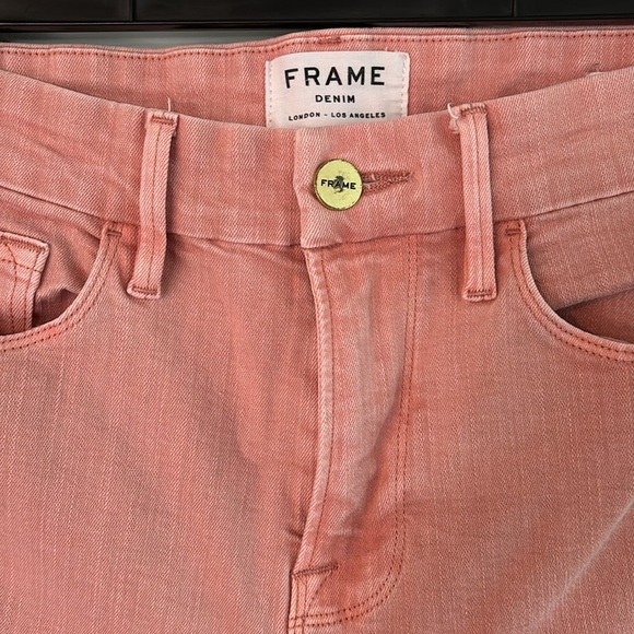 Frame Denim Le Crop Mini Boot in Peony cropped stretchy bootcut jeans - Picture 2 of 10